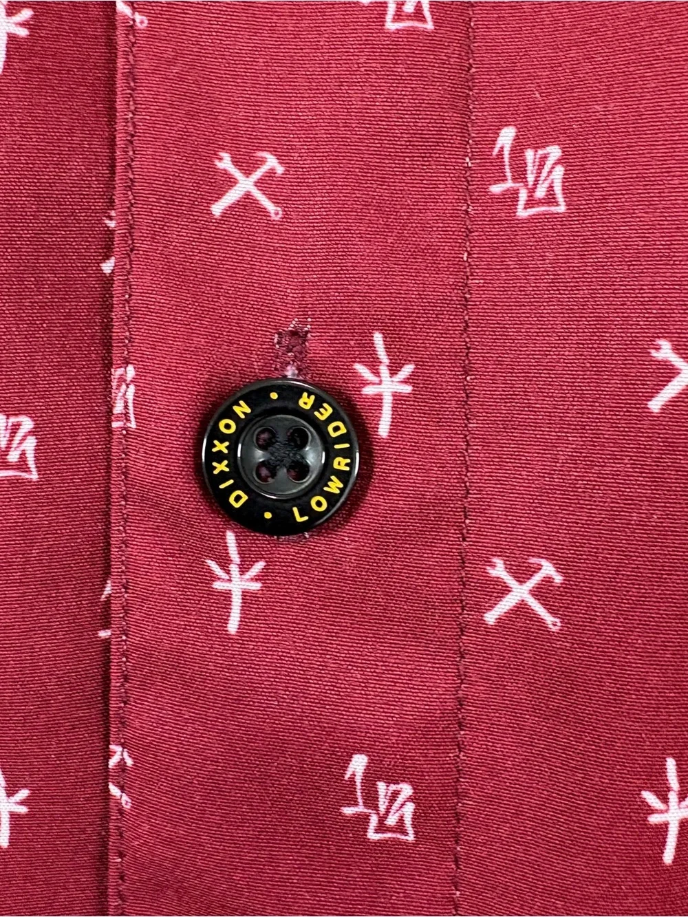 Dixxon Flannel Co Low Rider Red Tool Print Button Short Sleeve Shirt
